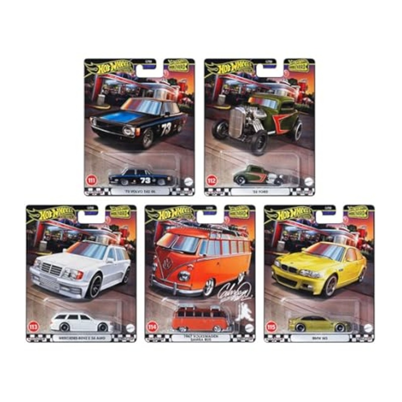 Hot Wheels Premium Boulevard 2024 Complete Set of 5  1:64 Die-Cast Cars Collection (GJT68-Z)
