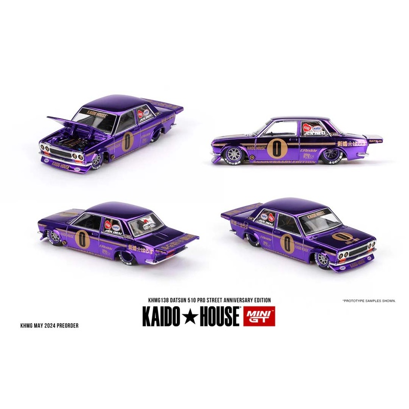 Kaido House KHMG138  Datsun 510 Pro Street Anniversary Edition (1:64 Die-Cast Model)