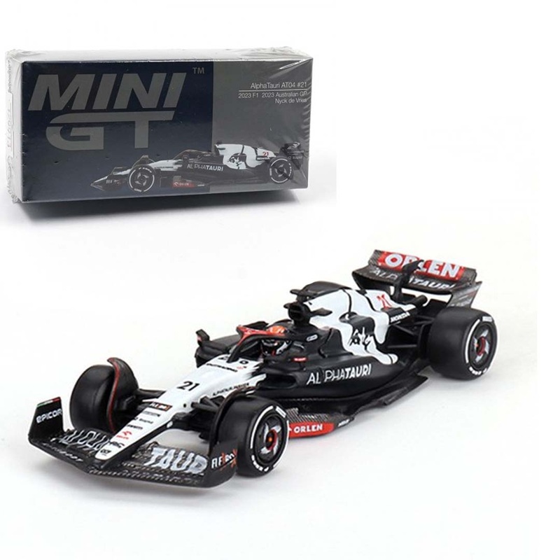 Mini GT 1/64 AlphaTauri AT04 #22 Yuki Tsunoda  2023 F1, 2023 Australian GP Diecast Model Car