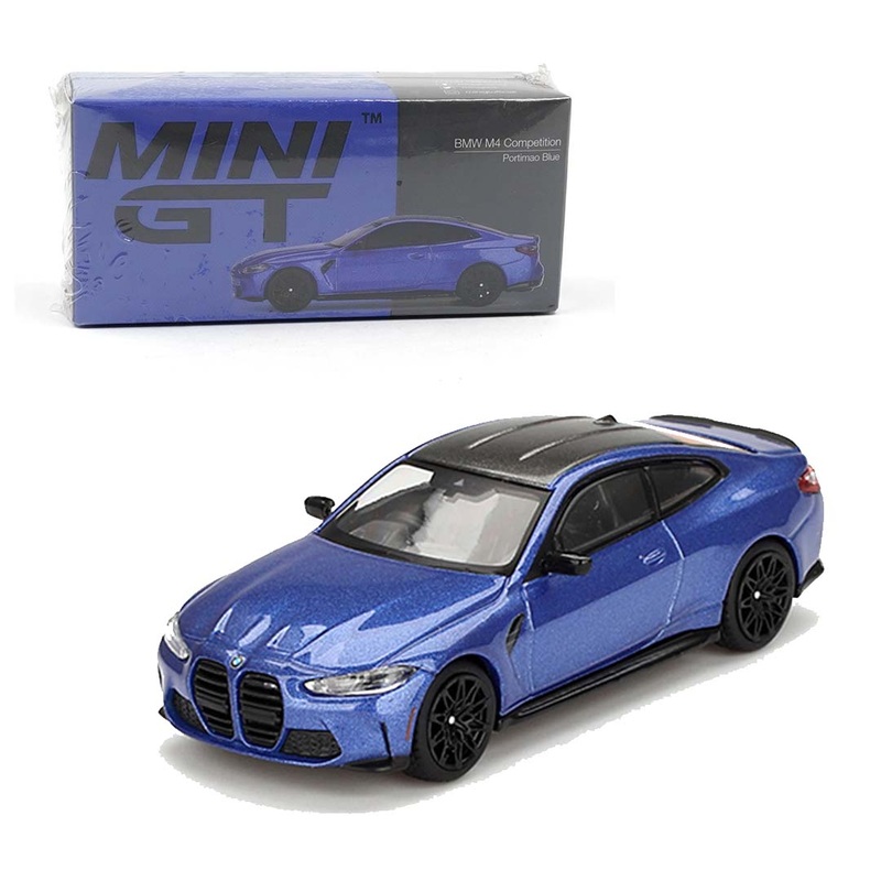 Mini GT 1/64 BMW M4 Competition G82 Portimao Blue RHD Diecast Scale Model Car