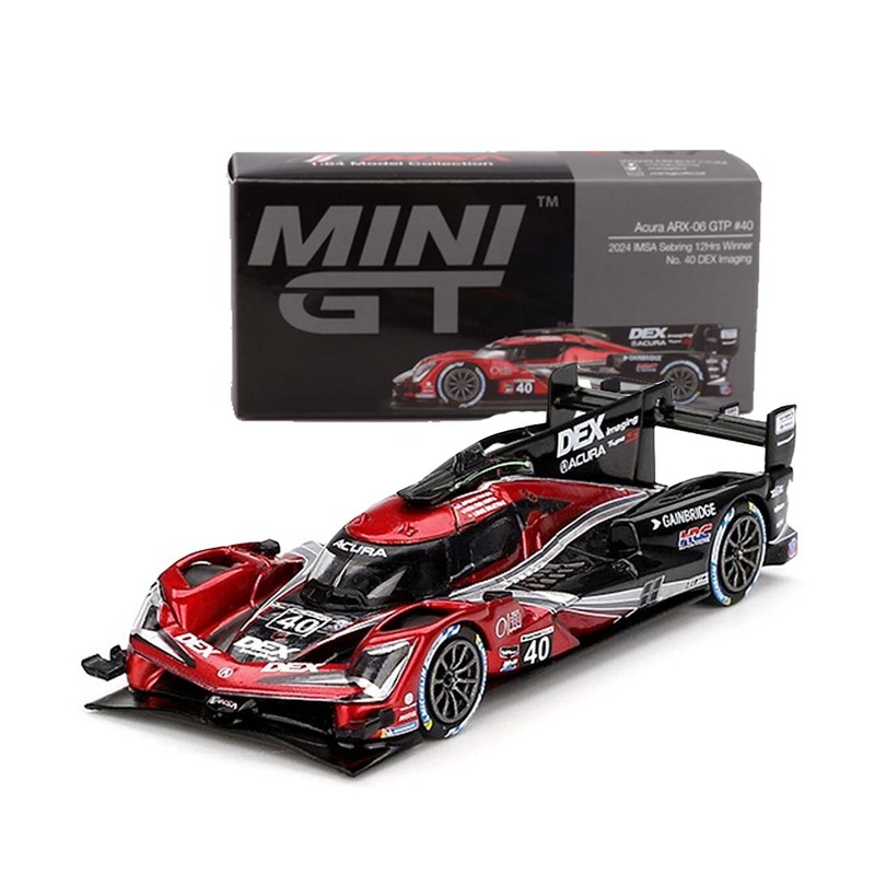 MINI GT 837 Acura ARX-06 GTP #40 2024 IMSA Sebring 12Hrs Winner No. 40 DEX Imaging