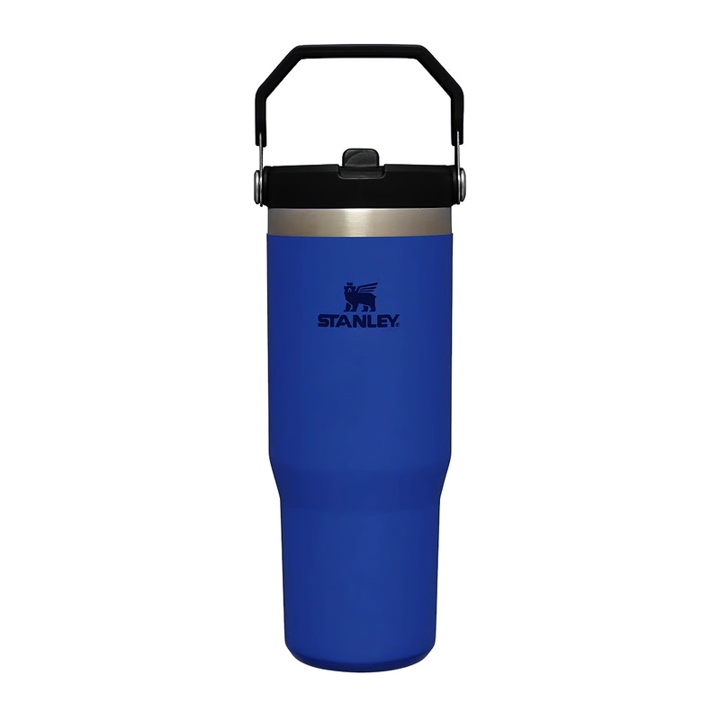 Stanley IceFlow Flip Straw Tumbler | 887ml (30 oz)  Dark Blue | Vacuum Insulated Stainless Steel Tumbler with Straw, Leak-Resistant Lid & Handle