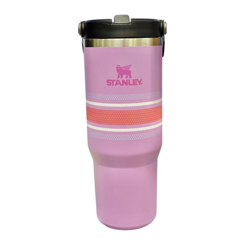 Stanley IceFlow Flip Straw Tumbler | 887ml (30 oz)  Purple | Vacuum Insulated Stainless Steel Bottle with Straw, Leak-Resistant Lid & Handle