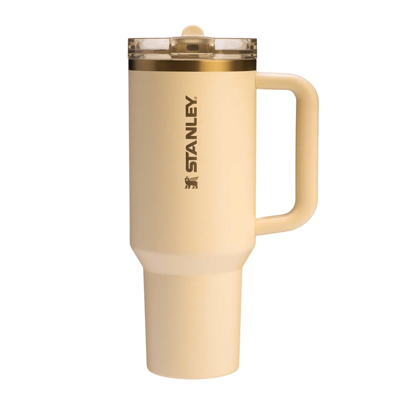 STANLEY The Quencher H2.0 FlowState Tumbler | 1.18L with Straw for Water (40 oz) (Dark Cream)