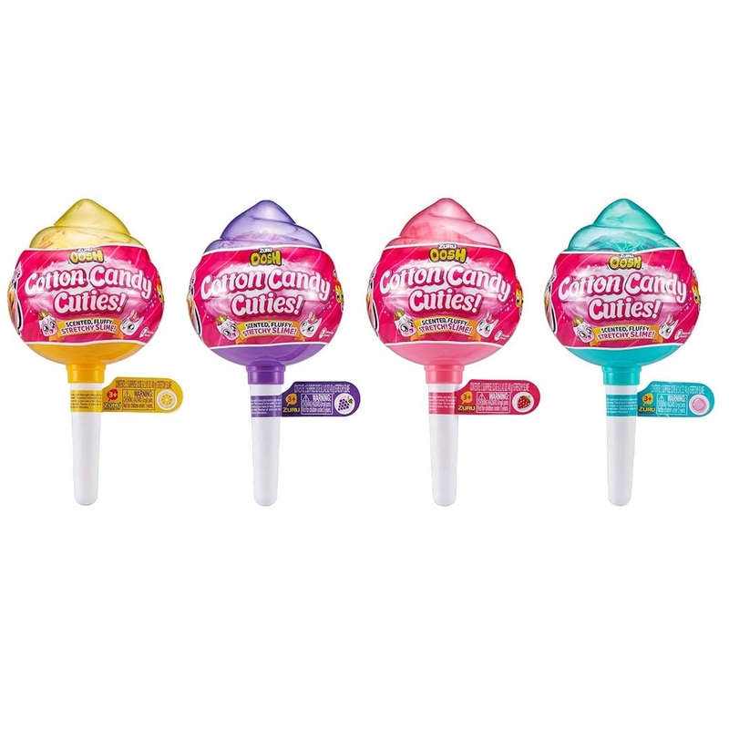 ZURU Oosh Cotton Candy Scented Fluffy Stretchy Slime (Small)  Assorted Colors 1 Piece