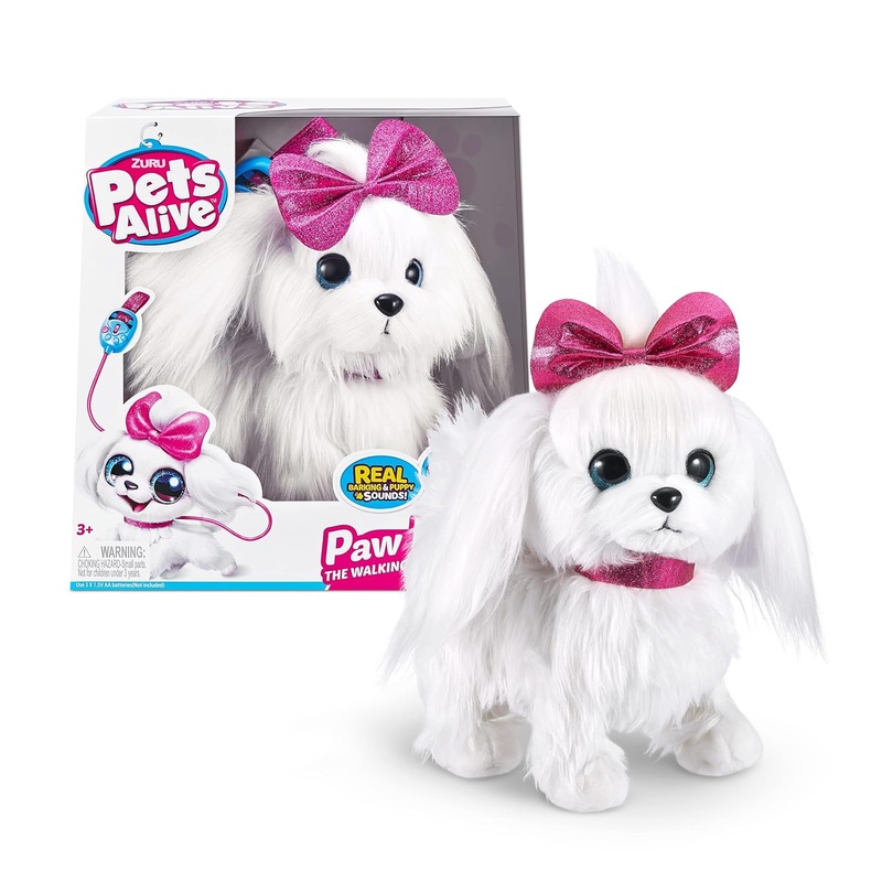 ZURU Pets Alive Lil' Paw Paw The Walking Puppy  Interactive Plush Toy