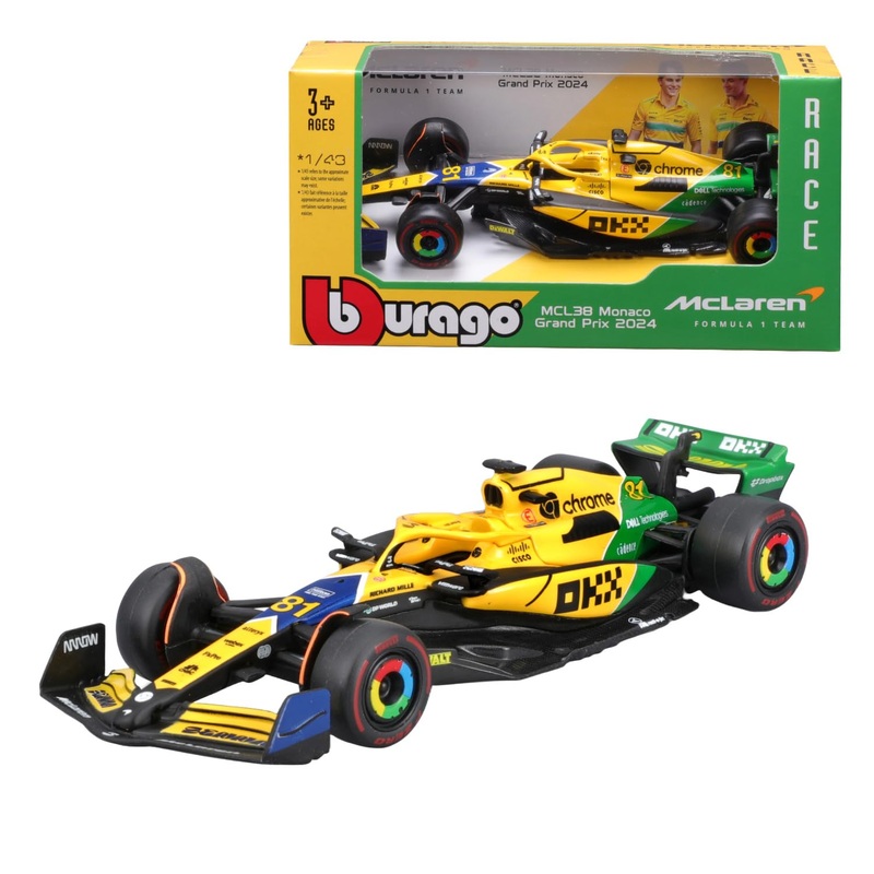 BBURAGO McLaren F1 MCL38  Oscar Piastri Diecast Model | 1:43 Scale Collectible Car