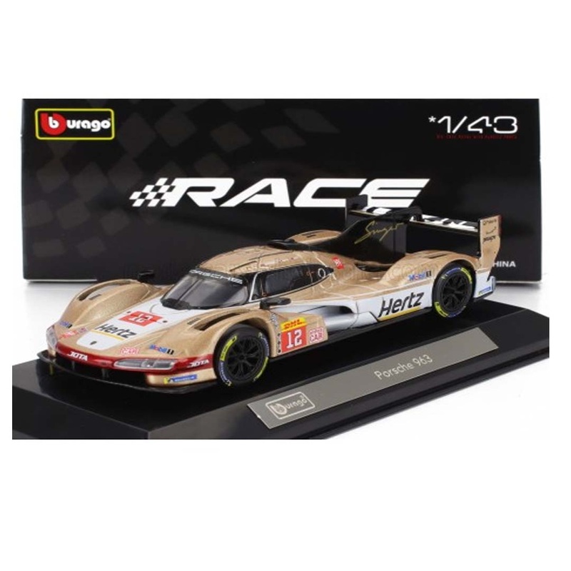 Bburago Porsche 963 Race Car  1:43 Scale Diecast Model | Le Mans Hypercar Edition