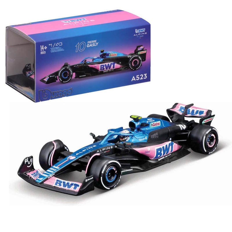 Bburago Signature 1:43 Alpine A523 #10 Pierre Gasly 2023 Diecast Model  Official F1 Team Miniature