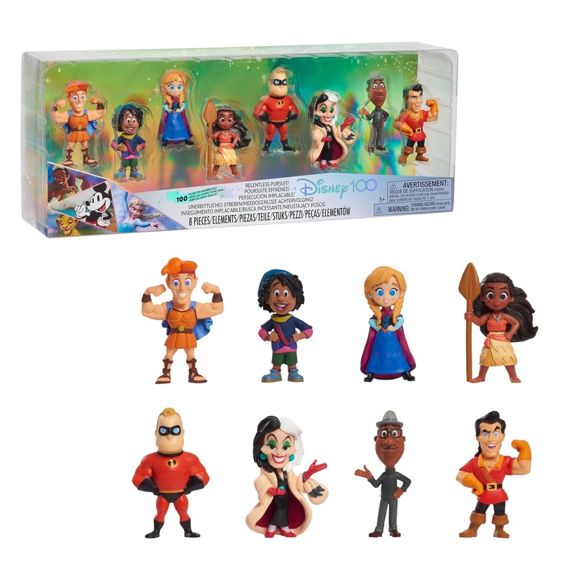 Disney100 Years of Relentless Pursuit, Limited Edition 8-piece Figure Set