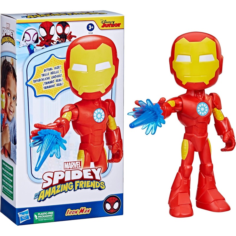 Hasbro Marvel Spidey and His Amazing Friends Supersized Iron Man Action Figure