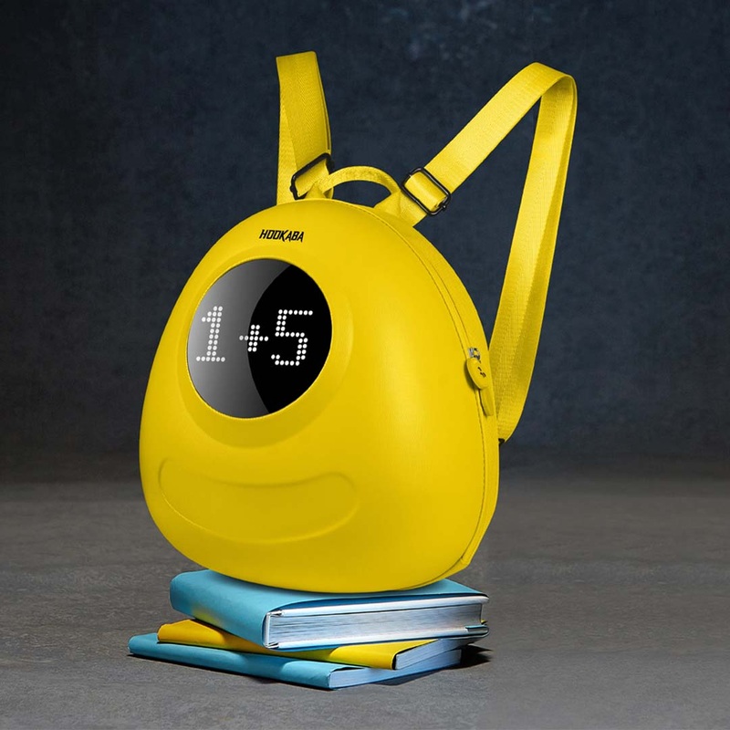 Hookaba GlowBuddy Kids LED Backpack  Fun Light-Up Bag for School & Travel | Waterproof | Lightweight | Ages 410 - Yellow