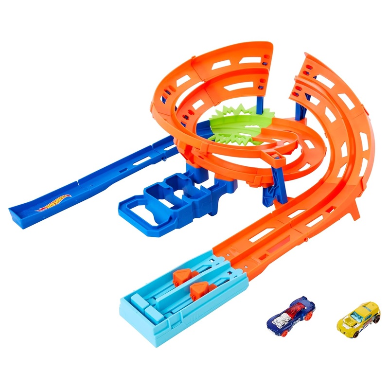 Hot Wheels Extreme Loop Circuit Set  2 Cars, High-Speed Loops, Easy Storage!