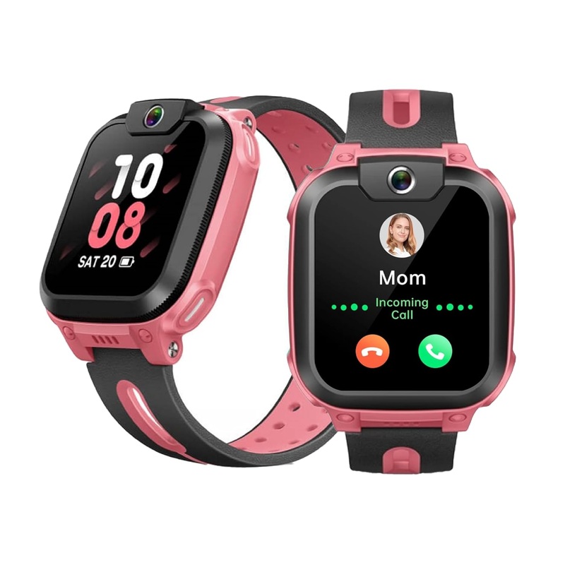 IMOO Kids Phone Watch Z1  Kids Smart Watch with GPS Tracker, 4G Video & Voice Calls, Advanced Parental Controls, Durable Quality with IPX8 Water Resistance, SOS, for Kids (Grapefruit Red)