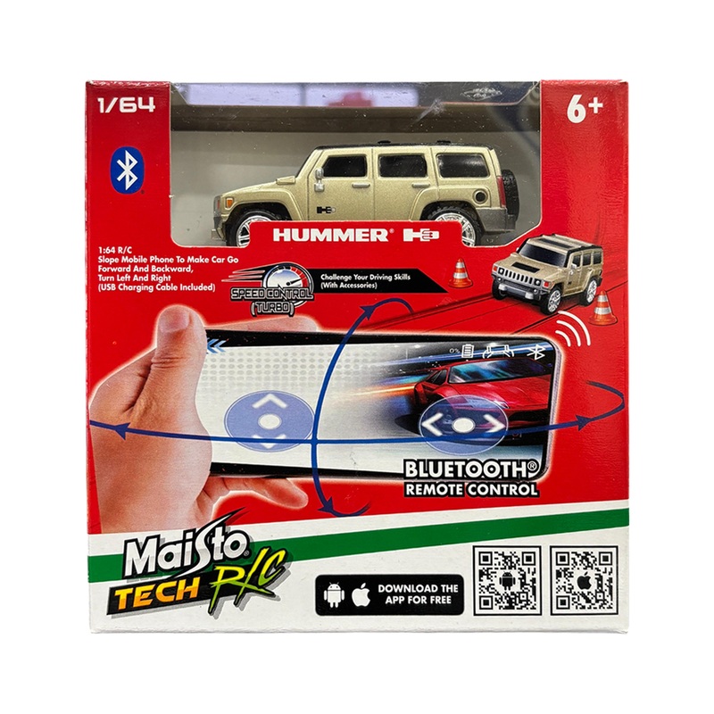 Maisto to Tech R/C Hummer H3 Car Bluetooth Remote Control 1/64 scale