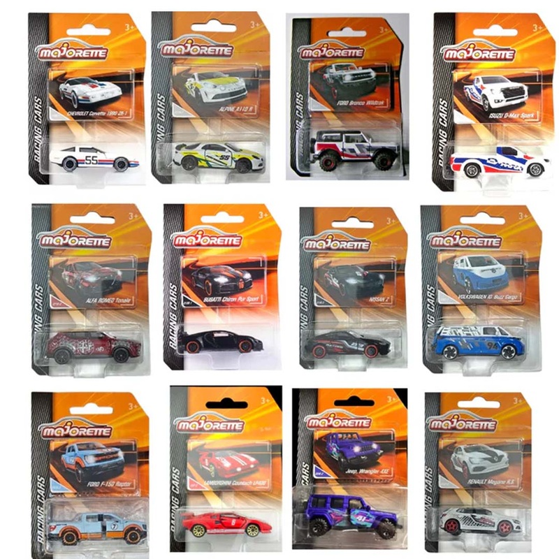 Majorette Racing Cars Set of 12  High-Speed Die-Cast Collection (1:64 Scale)