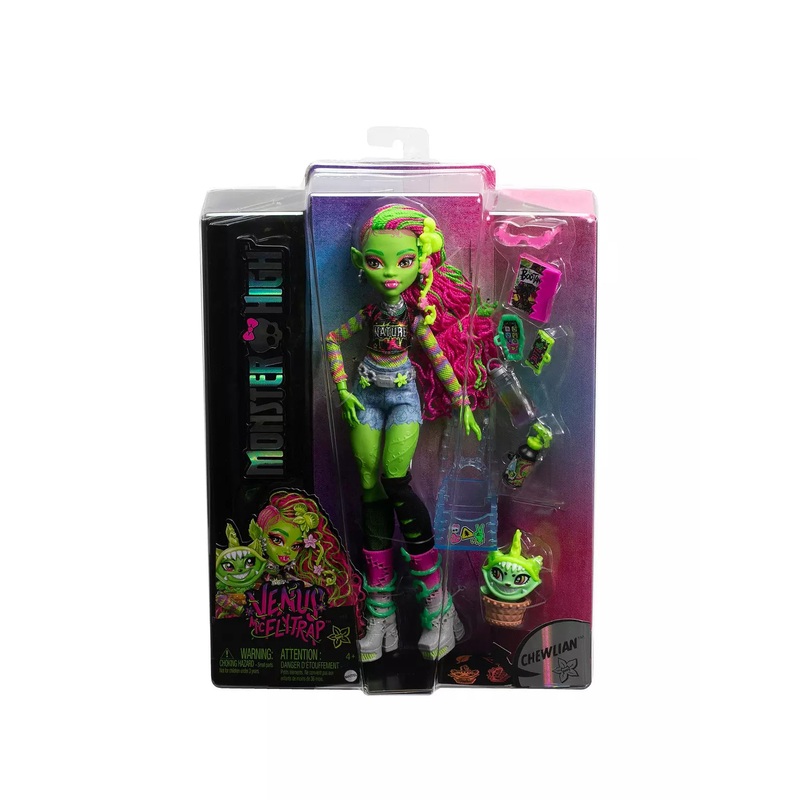 Monster High Venus McFlytrap Fashion Doll with Pet "Chewlian"