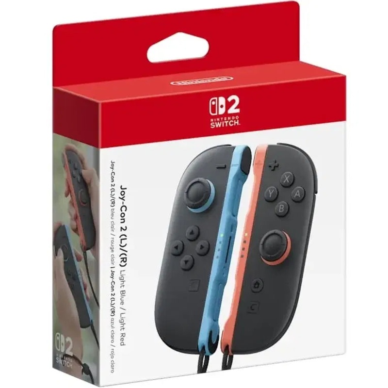Nintendo Switch 2 Joy-Con Controllers (Light Blue/Light Red)