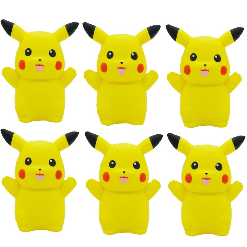 Scented Pikachu Foam Squishy 6 Pieces