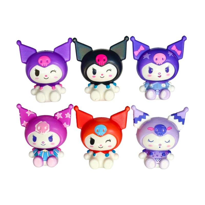 Scented Sanrio,Kuromi Foam Squishy 6 Pieces