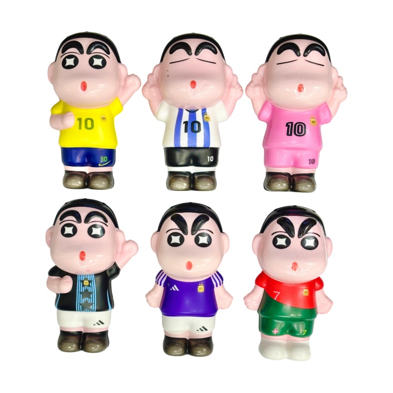 Scented Shinchan Foam Squishy 6 Pieces