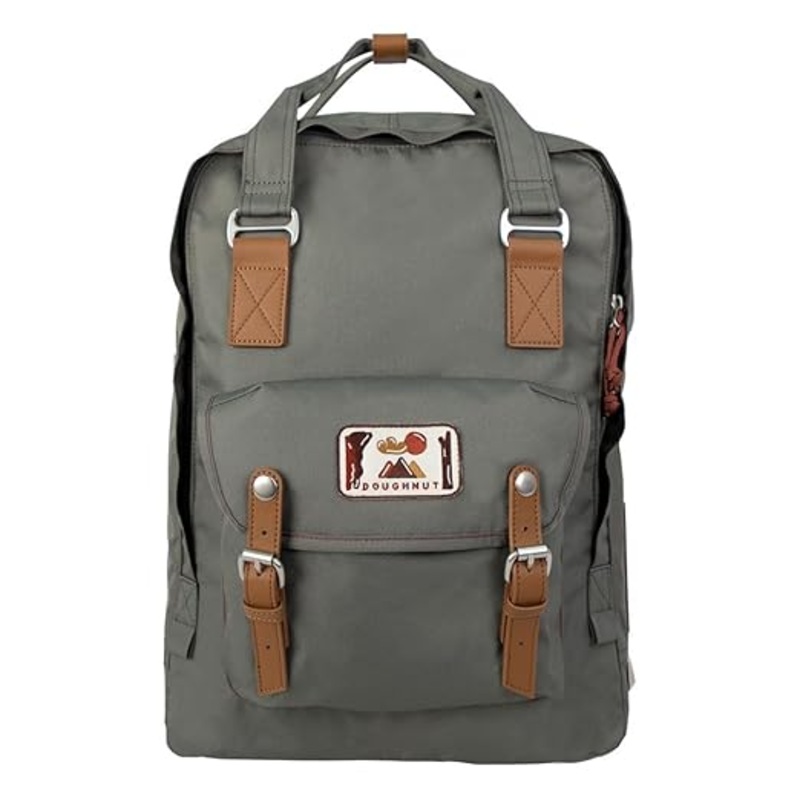 Doughnut Backpack Macaroon Large Laptop Backpack, 20L, Grey