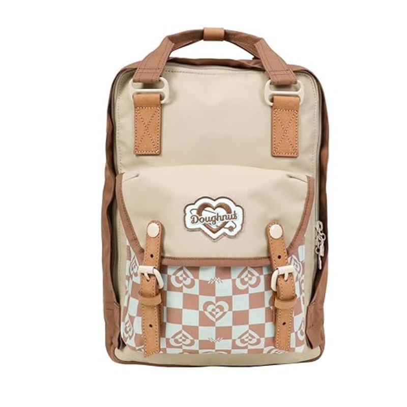 Doughnut Macaroon Classic Kaleido Series Backpack  Mushroom Checked (16L)