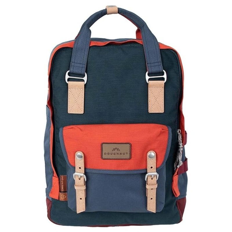 Doughnut Macaroon Large Happy Camper Backpack  Lake Blue (20L, 15 Laptop)