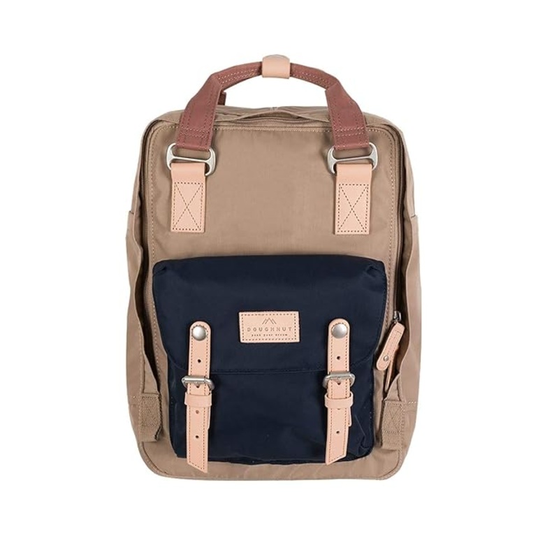 Doughnut Macaroon Unisex Adult Backpack, Almond X Nautical