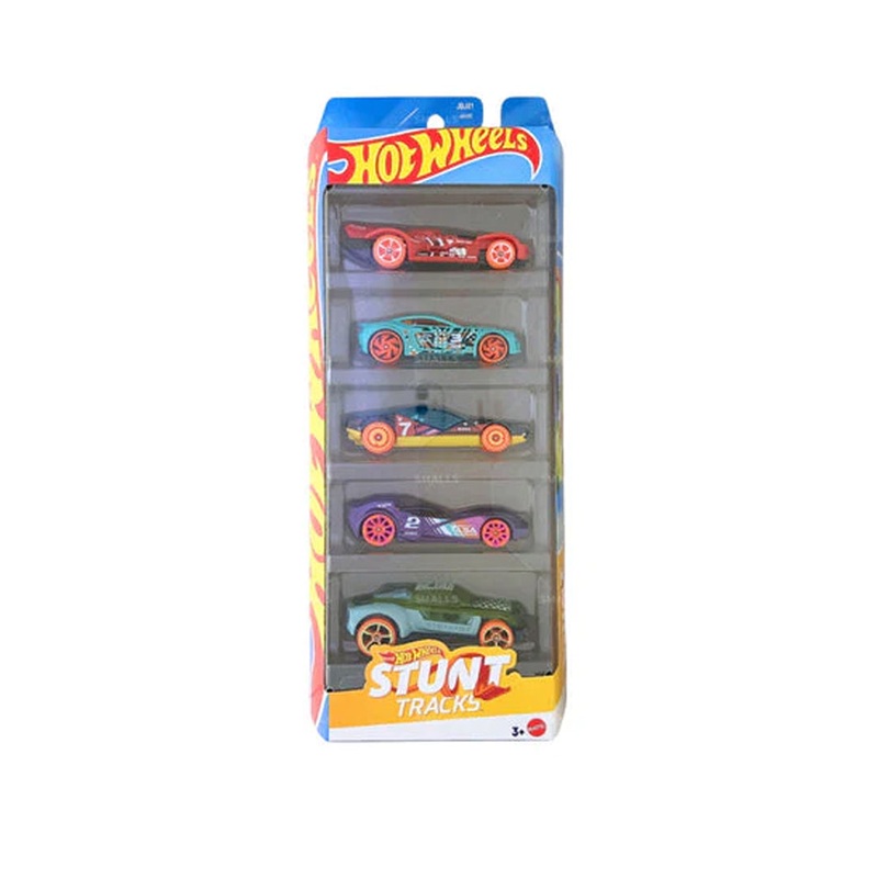 Hot Wheels 5 Car Gift Pack  HW Stunt Track Wave1 Pack of5 for Kids & Collectors