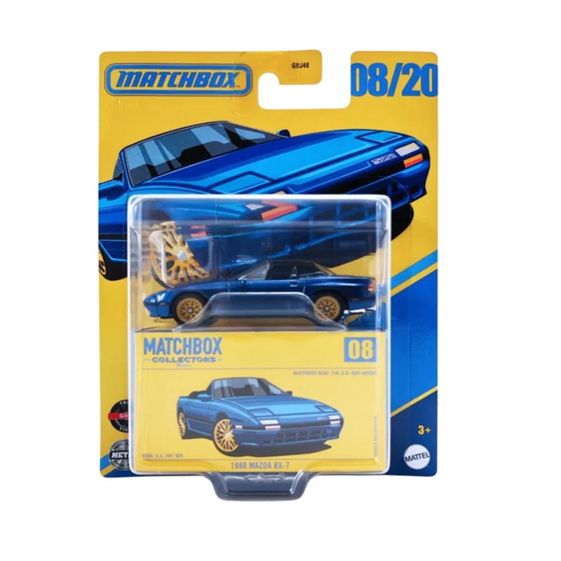 Matchbox Collectors 1988 Mazda RX-7  1:64 Scale Die-Cast (08/20)