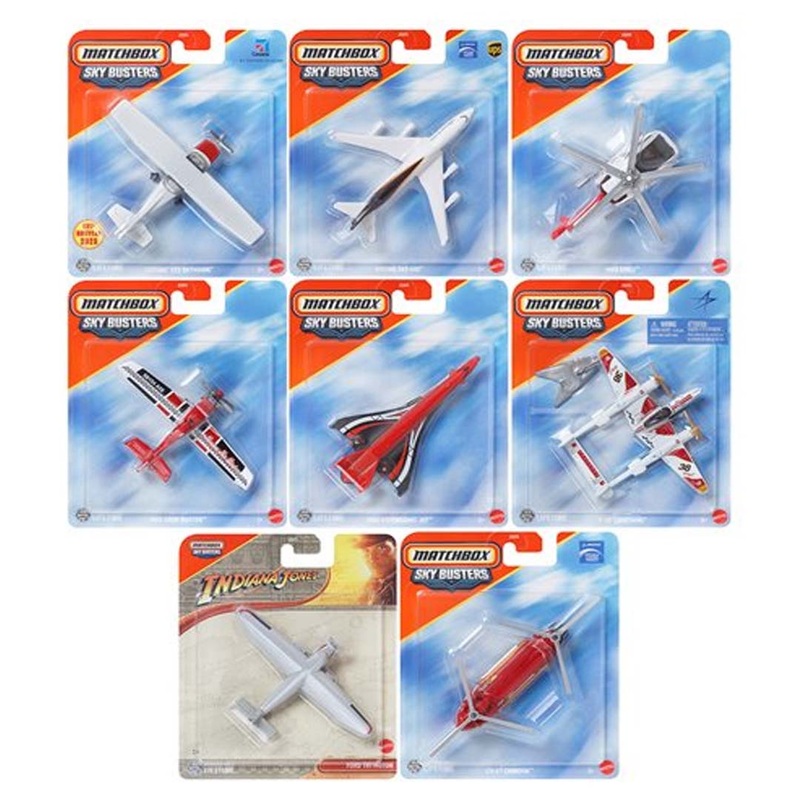 Matchbox Sky Busters 2025 Wave 3  Case of 8 Die-Cast Aircraft Vehicles | Assorted Models HW
