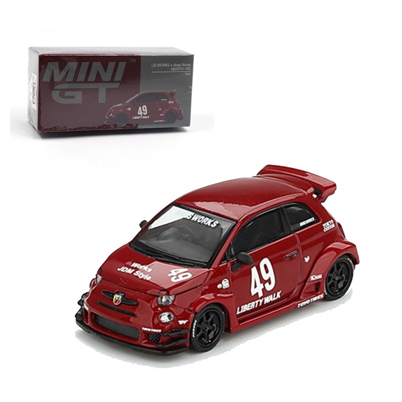 Mini GT 1:64 LB-WORKS x Abas Works ABARTH 595 (Red, RHD)