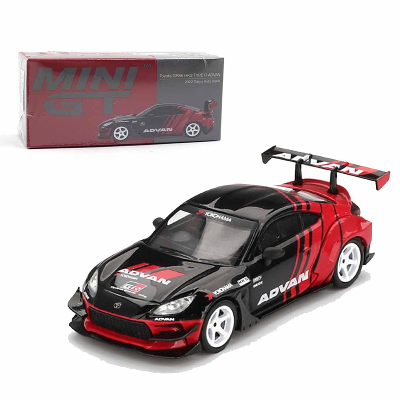 Mini GT 1:64 Toyota GR86 HKS TYPE R ADVAN  Tokyo Auto Salon 2022 (RHD)