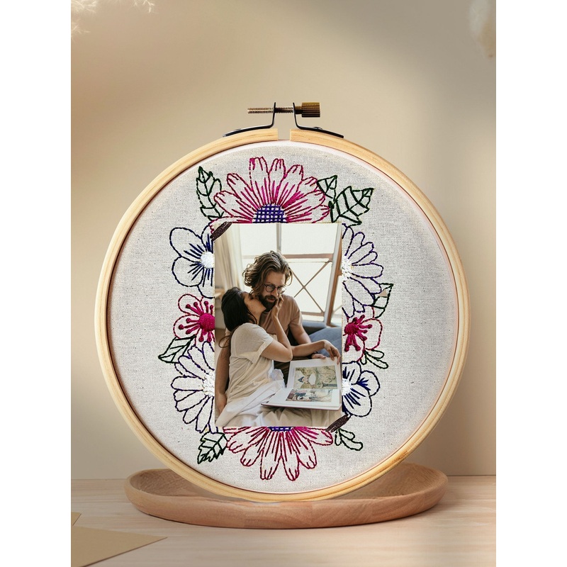Photo on  Hoop - DIY Daisy Mirror kit by Dastkhat