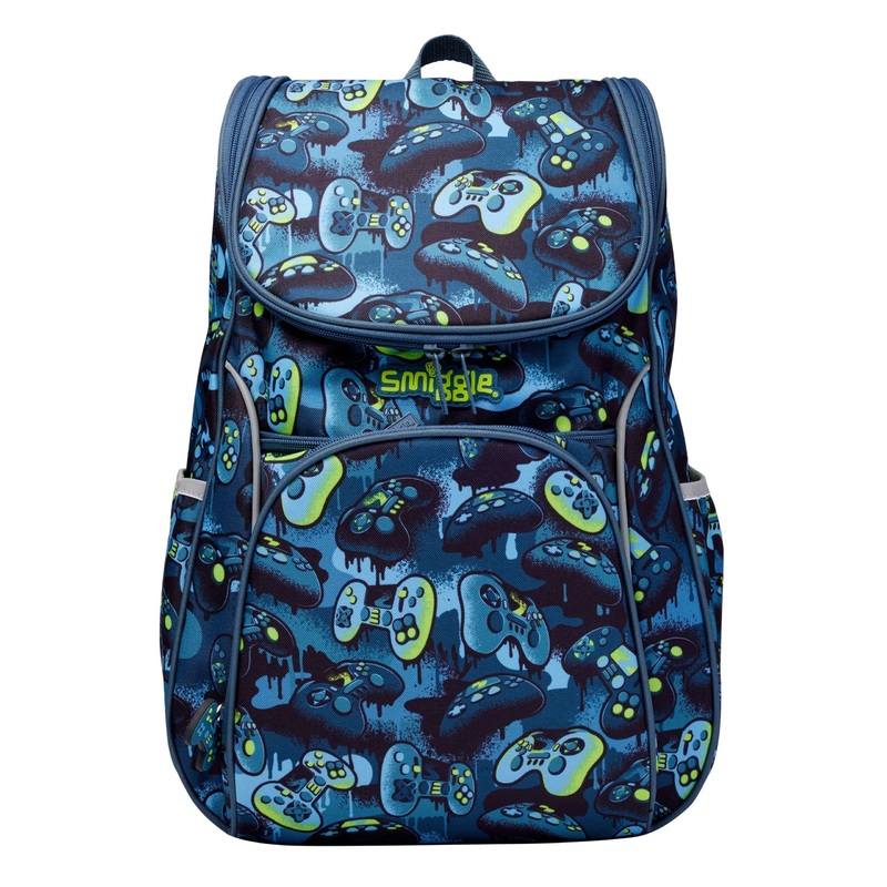 Smiggle School Bag : Controller Colorful & Stylish 16 Inch Backpack for Kids