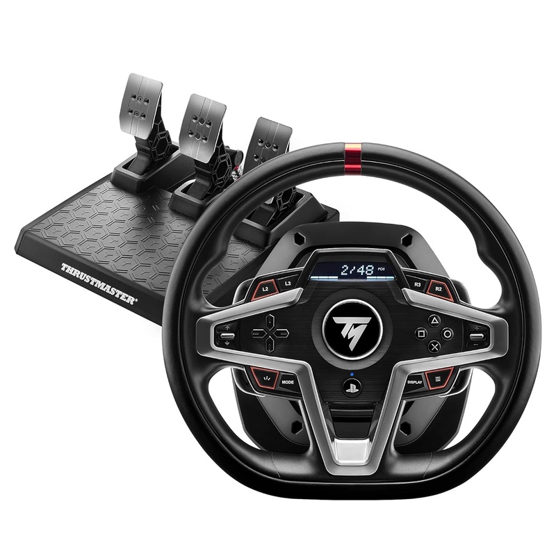 Thrustmaster T248 Racing Wheel  Hybrid Force Feedback Wheel for PS5, PS4 & PC with Magnetic Pedals