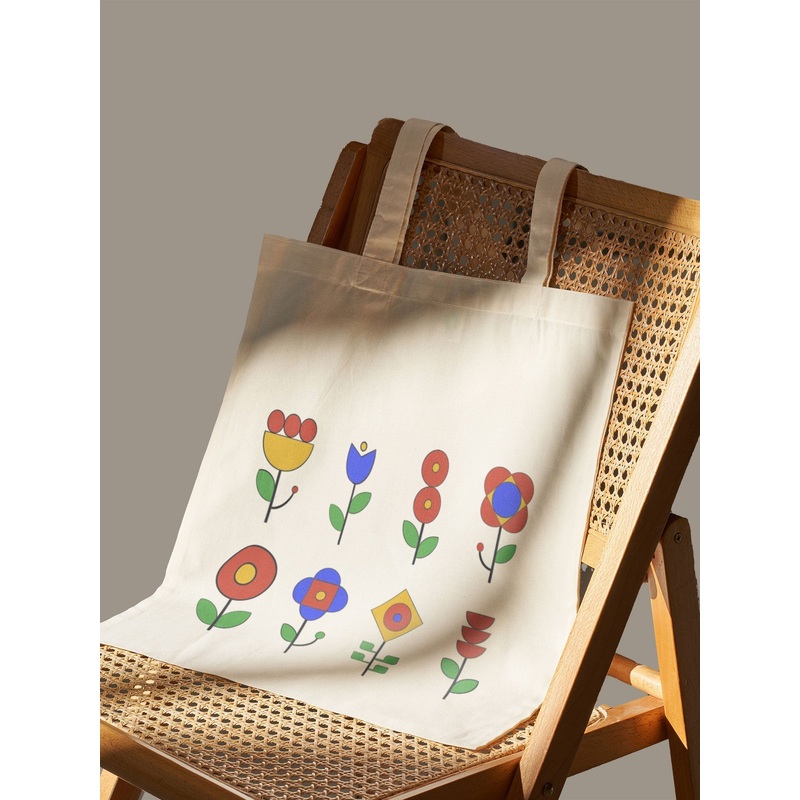 Tote Bag - DIY Nordic Flowers kit by Dastkhat