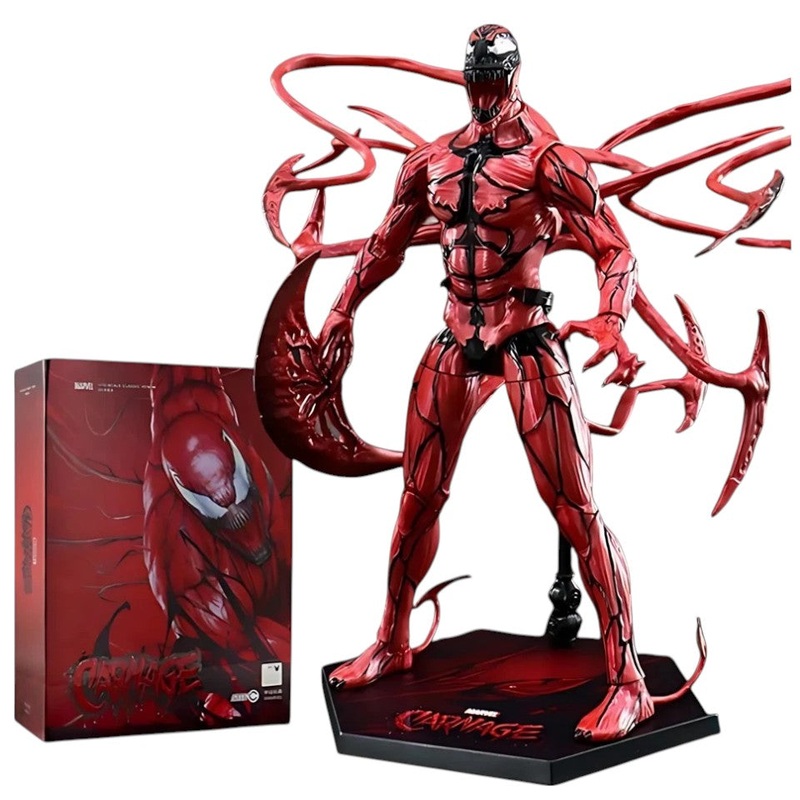 ZD Toys Carnage  Ultimate Action Figure | 1:10 Scale Marvel Villain Collectible (Full Set Edition)