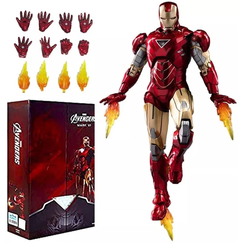ZD Toys Iron Man Mark VI Action Figure  Avengers Series (6.5")