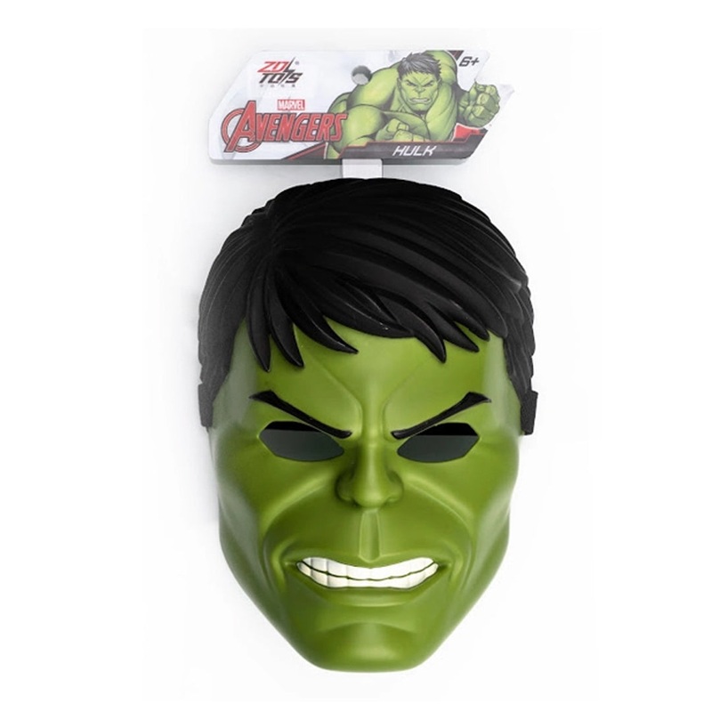 ZD Toys Marvel Avengers Hulk Role Play Mask  Green Superhero Costume Mask for Kids (6+ Years)