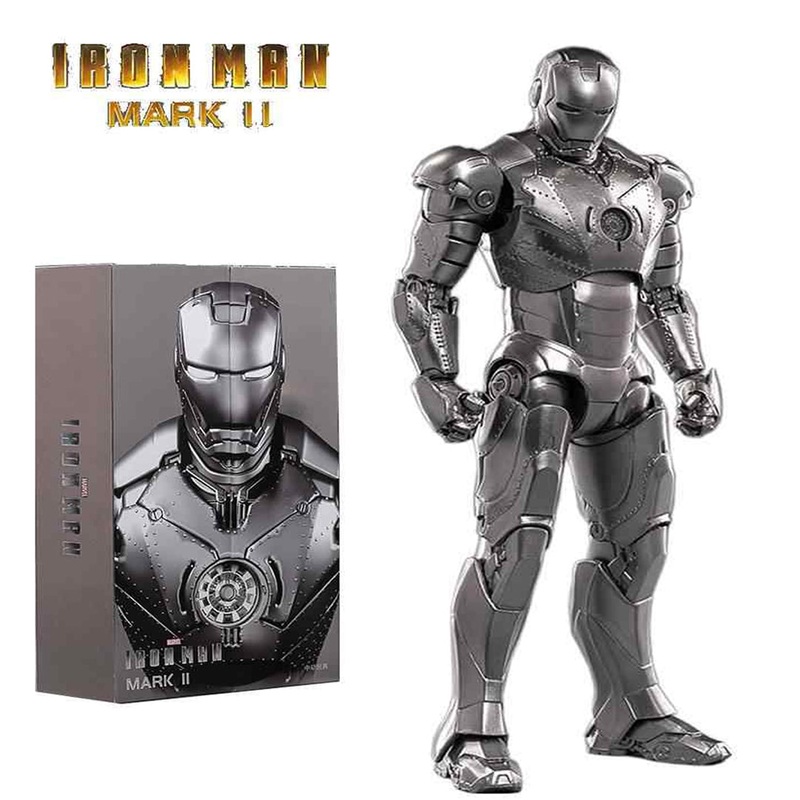ZD Toys Ultimate Action Figure  Iron Man Mark II (1:10 Scale Collectible with Light-Up Arc Reactor)