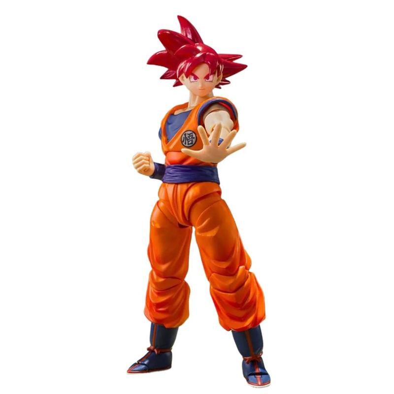 Dragon Ball Z  Super Saiyan God Son Goku Saiyan God Instilled With the Light of Righteous Hearts 5.5-Inch Action Figure by S.H.Figuarts Tamashii Nations