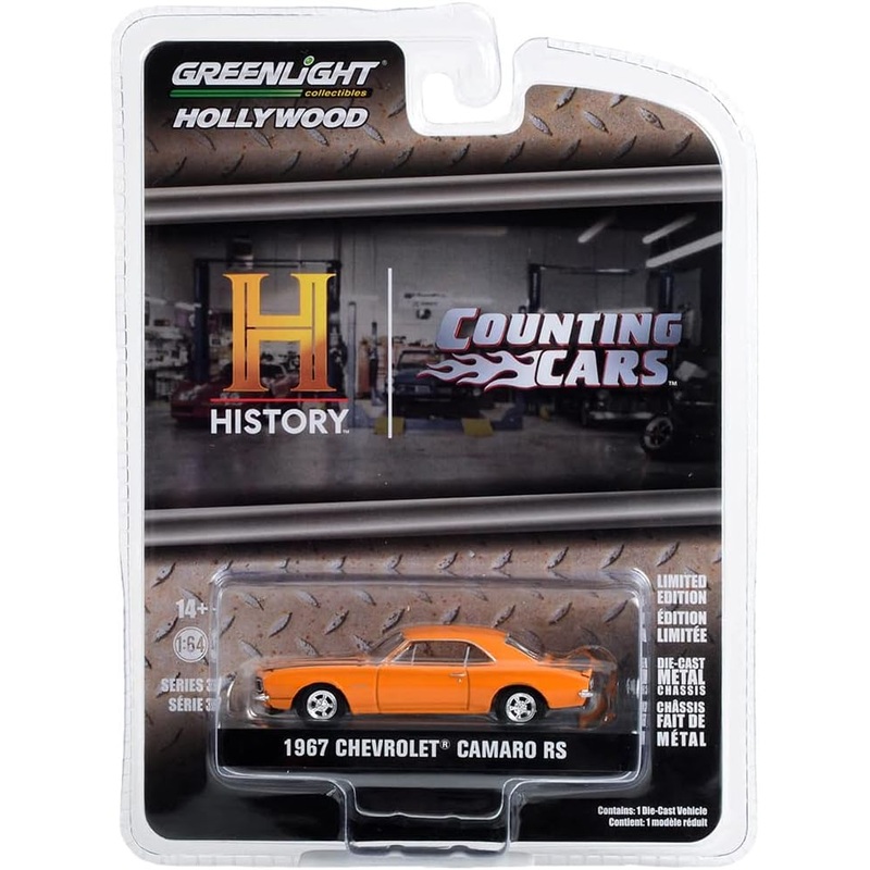 Greenlight Hollywood  Counting Cars 1967 Chevrolet Camaro RS (History Channel Series) 1:64 Scale Die-Cast Car
