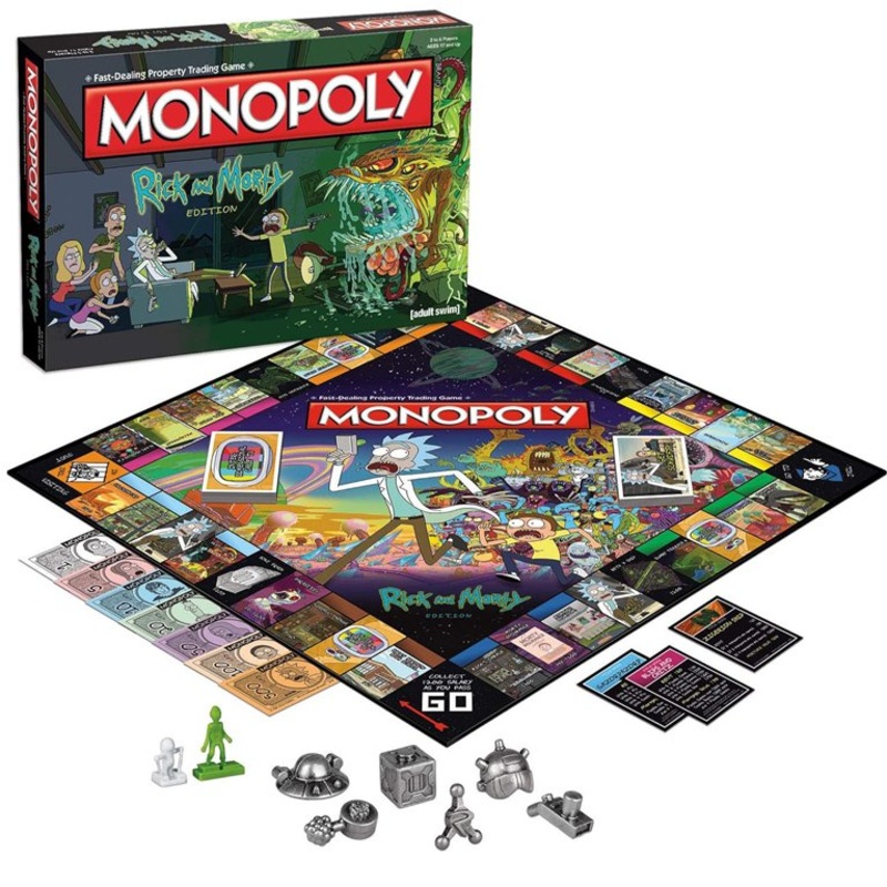 Monopoly: Rick and Morty Edition  Enter the Multiverse and Outwit Your Rivals!