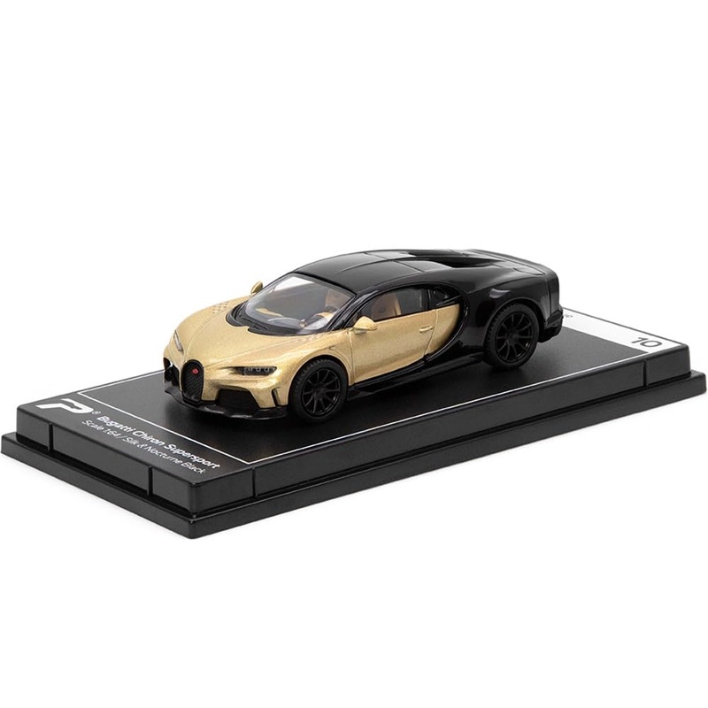PosterCars 1:64 Bugatti Chiron Supersport  Silk & Black | Hypercar League Collection Premium Resin Sculpture