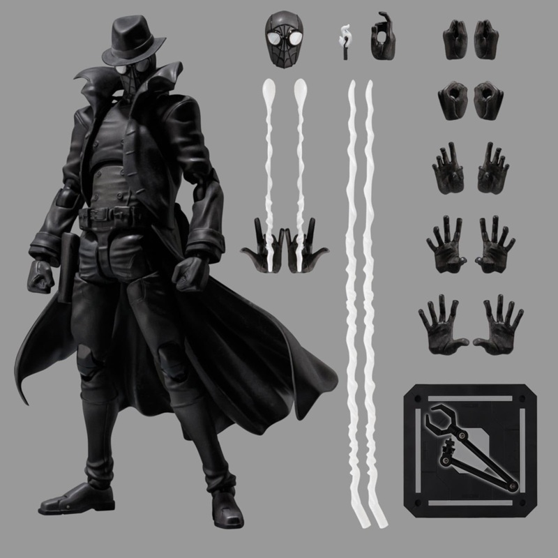 Spider-Man: Spider-Bath SV Action Spider-Man Noir Action Figure, Non-scale, ABS & PVC, Pre-painted Complete Action Figure