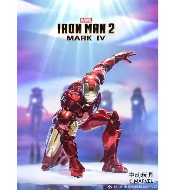 ZD Toys Ultimate 1:10 Scale Iron Man 2 MarkIV Action Figure  LightUp LED Edition