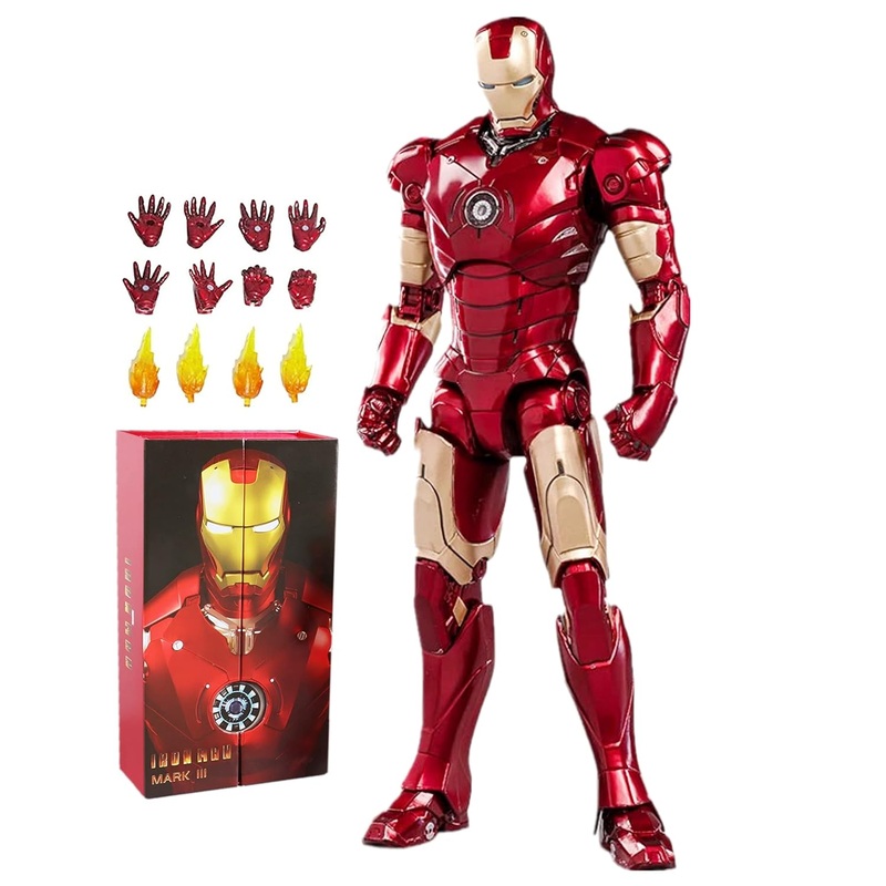 ZD Toys Ultimate 7 Iron Man MarkIII Action Figure  Marvel Avengers Collectors Edition (No Light Function)