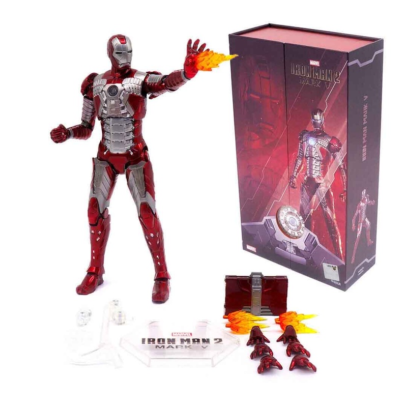 ZD Toys Ultimate Action Figure 7 Iron Man MarkV (MK5)  Marvel Avengers Edition (No LightUp)